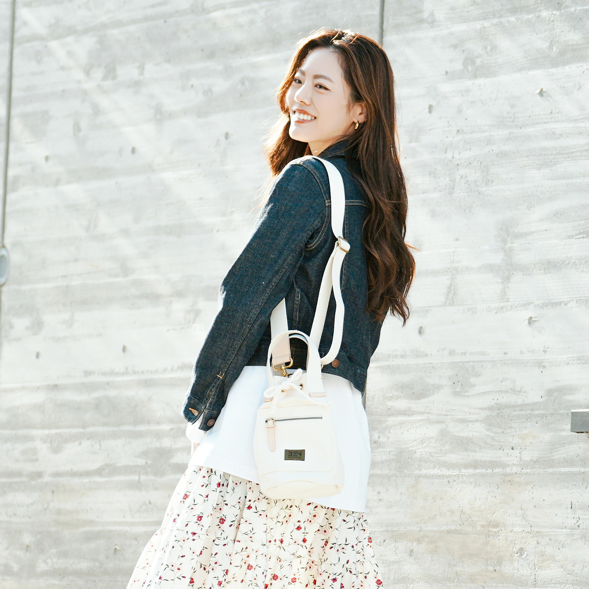 BEN GENERAL スタジアム コミューター 2way ミニボンサック ナチュラル