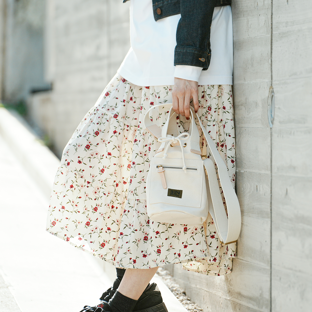 BEN GENERAL スタジアム コミューター 2way ミニボンサック カーキ