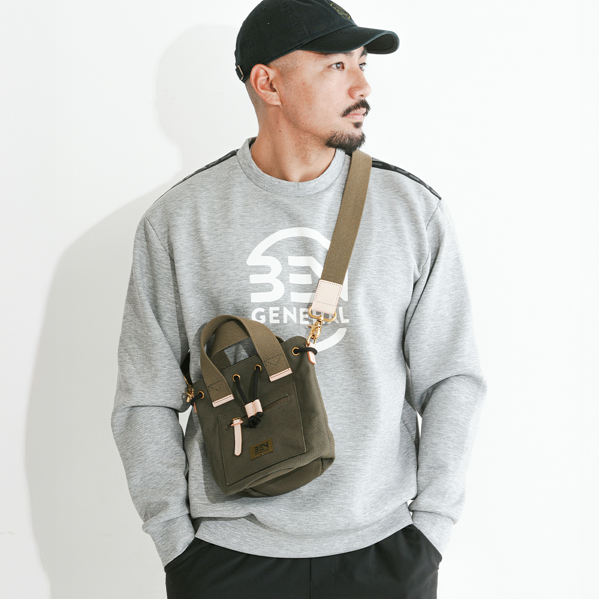 BEN GENERAL スタジアム コミューター 2way ミニボンサック ナチュラル