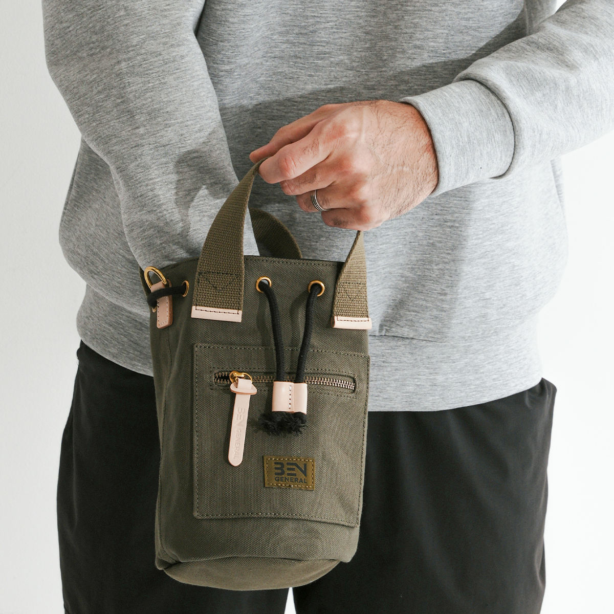 BEN GENERAL スタジアム コミューター 2way ミニボンサック ナチュラル