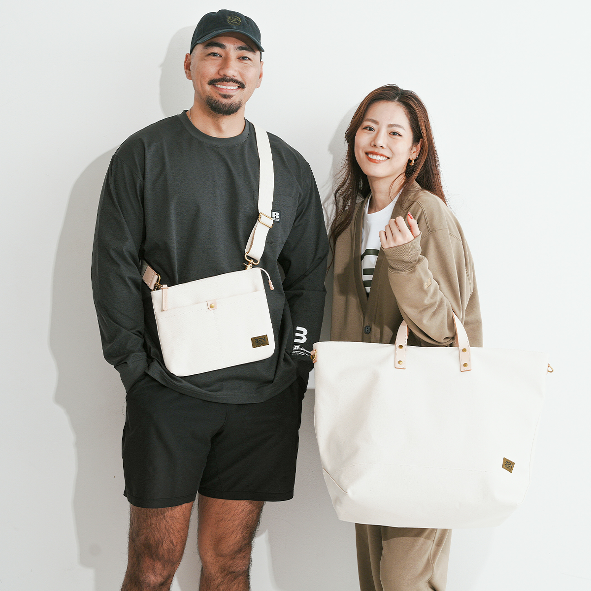 BEN GENERAL スタジアムコミューター2wayトートバッグ カーキ