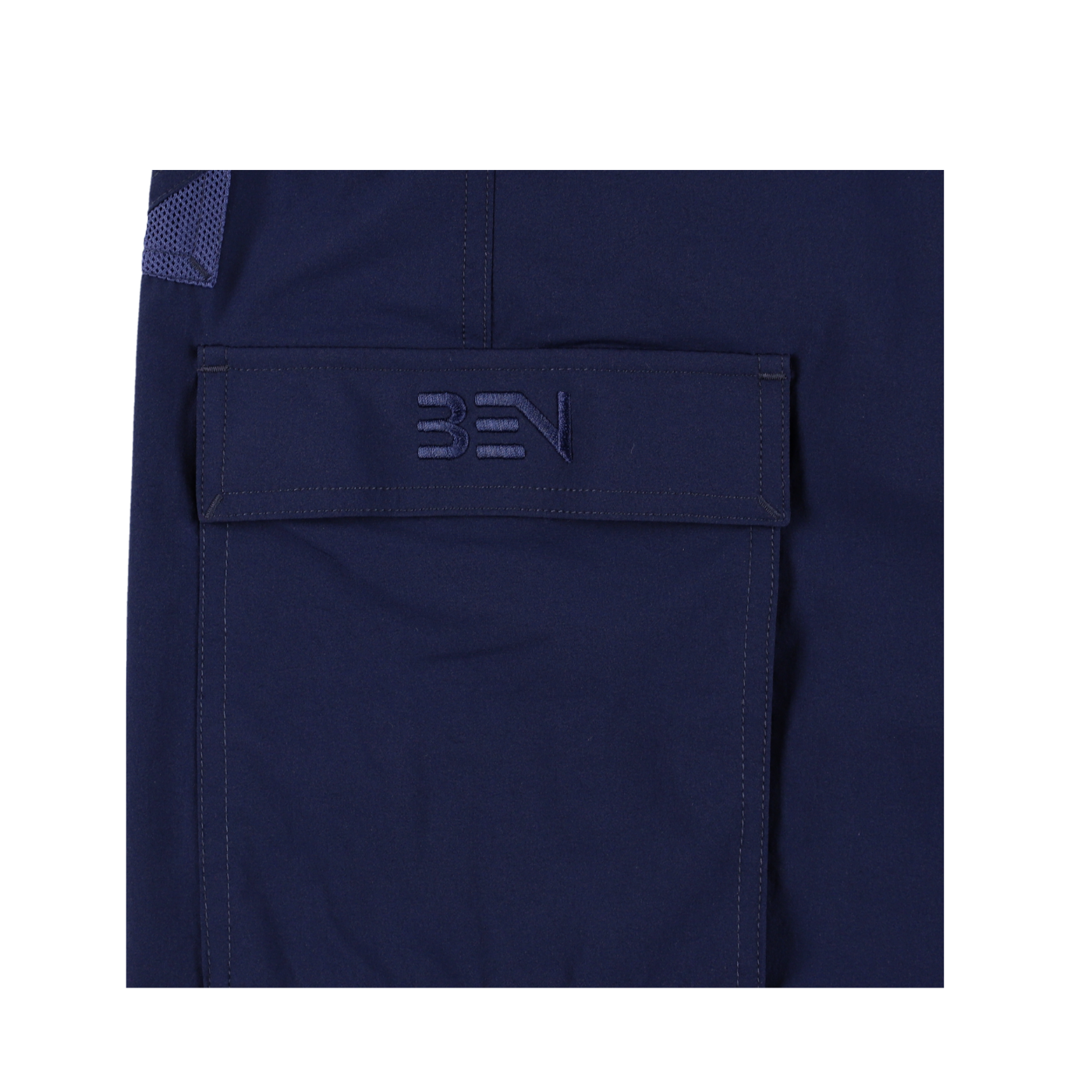 BEN GENERAL Russell Athletic ストレッチナイロンビーチショーツ ネイビー