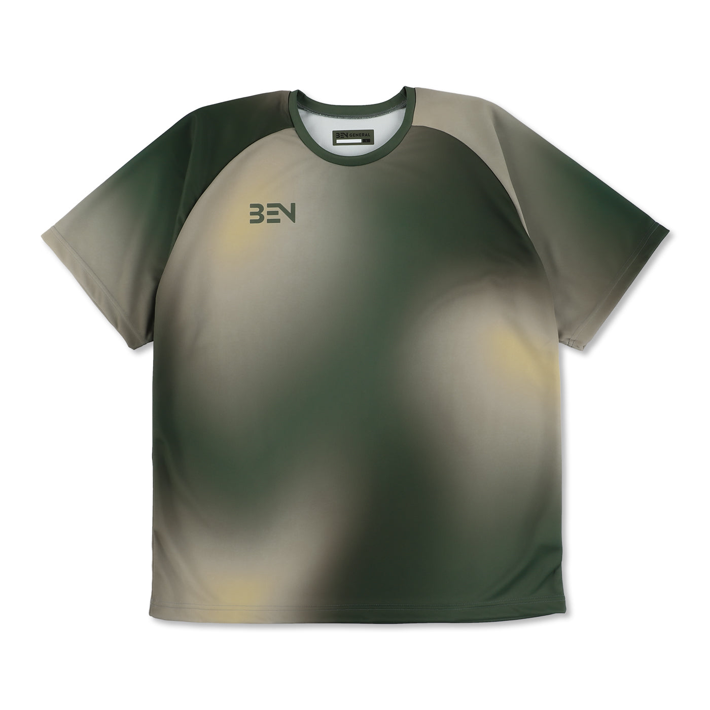 トレーニンググラデーションTシャツ カーキ
