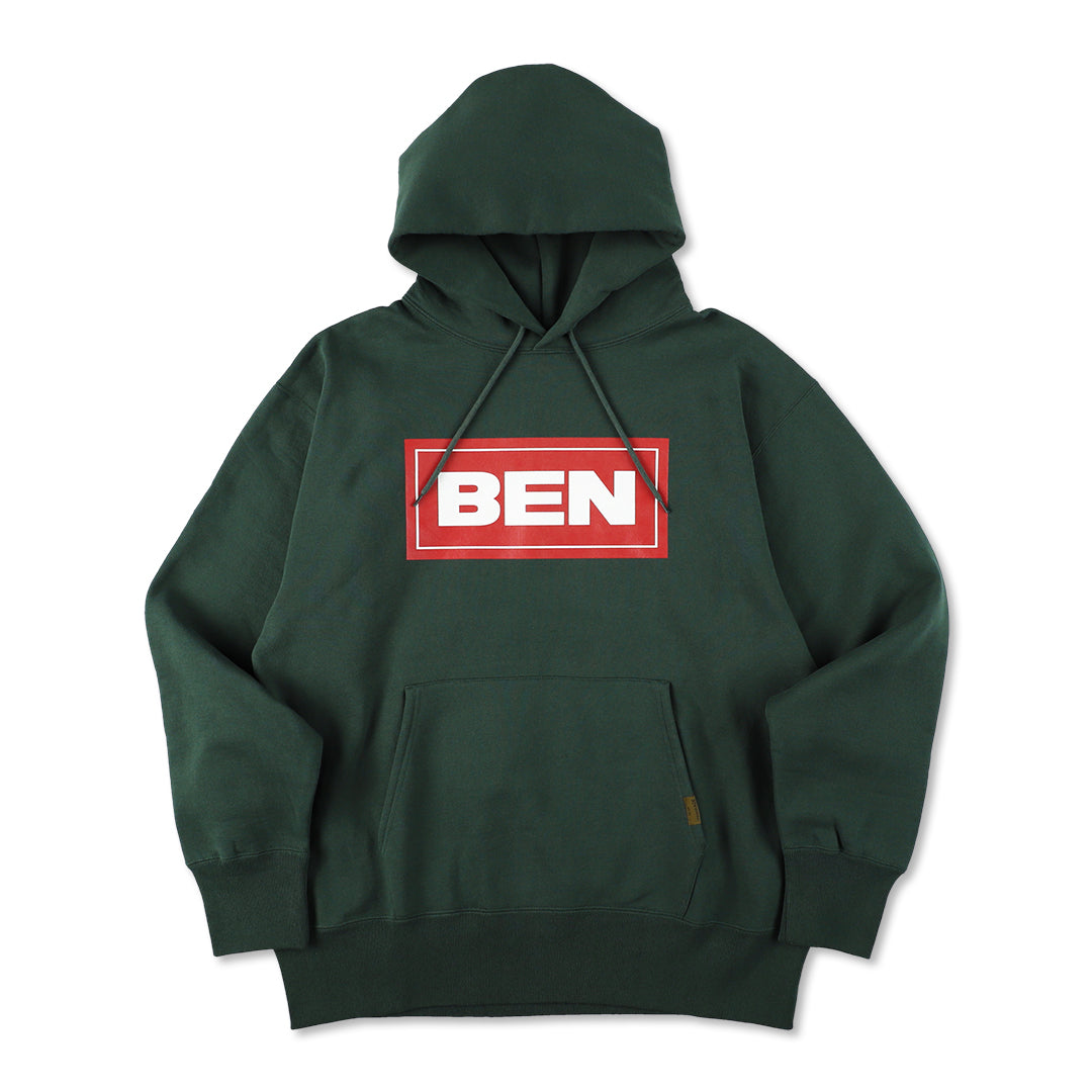 BEN GENERAL GOAT フリースプルオーバーフーディー15.5oz フォレスト