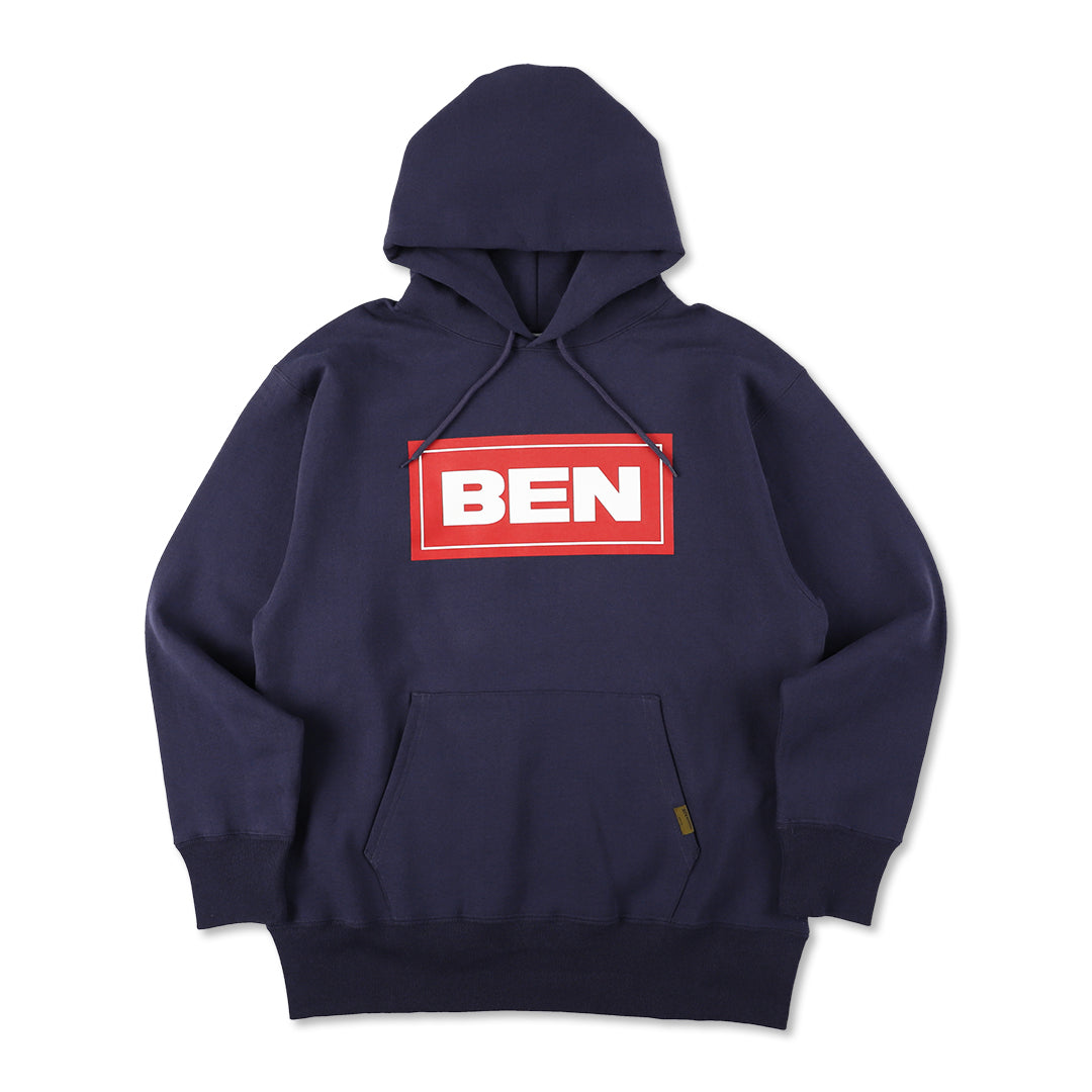 BEN GENERAL GOAT フリース プルオーバーフーディー15.5oz ネイビー