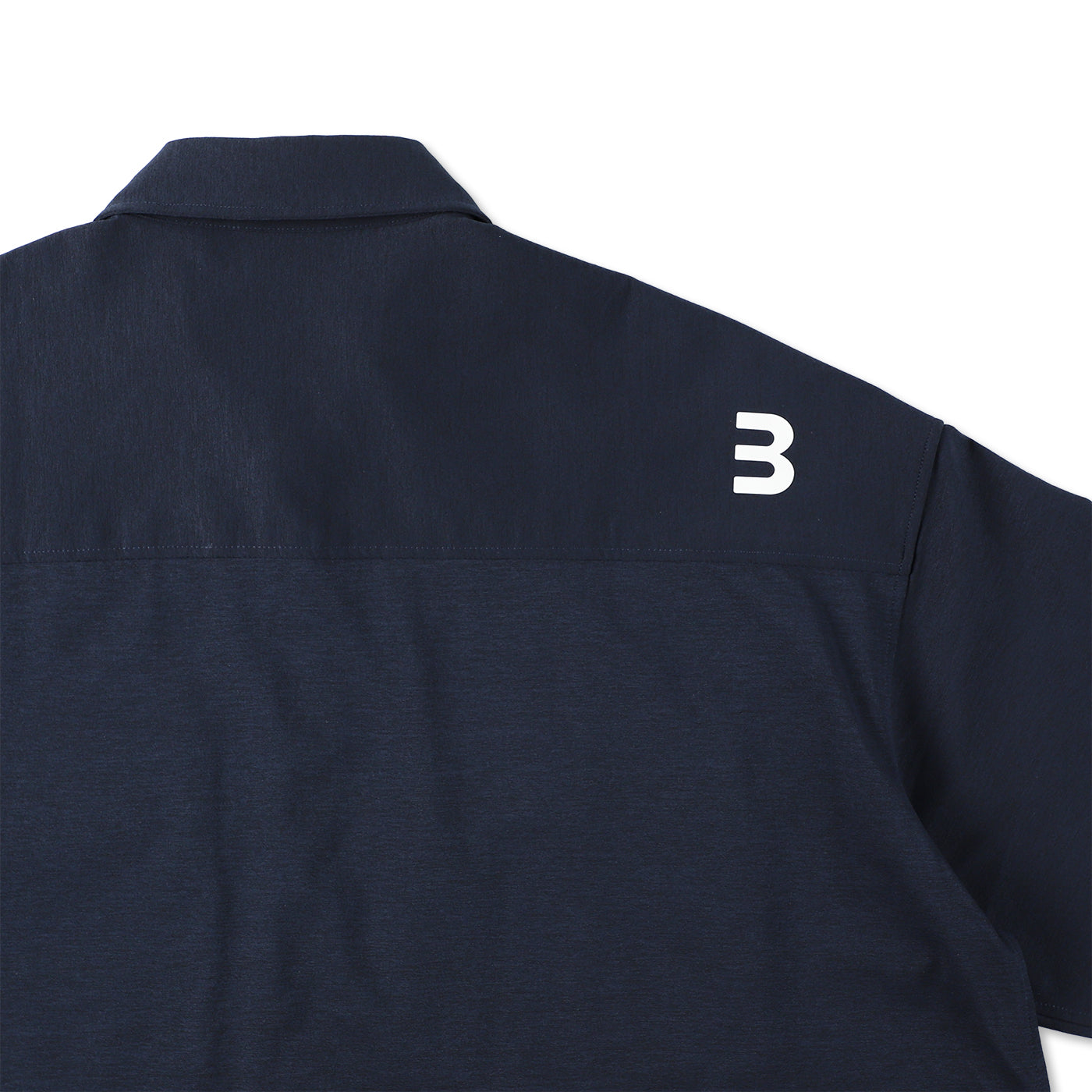 BEN GENERAL Russell Athletic ドライパワーストレッチボタンアップショートスリーブイージーシャツ ネイビー