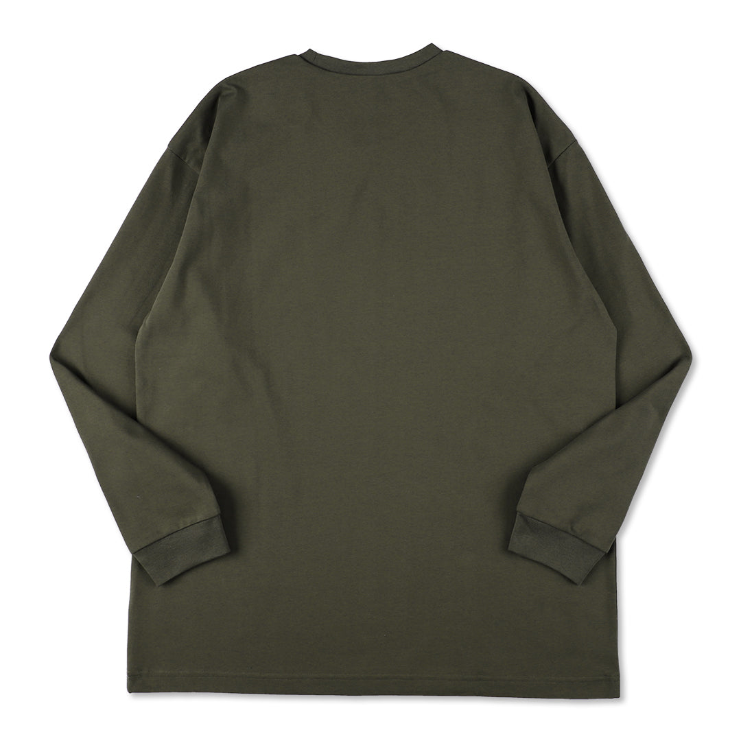 トレーニングロングスリーブTシャツ カーキ