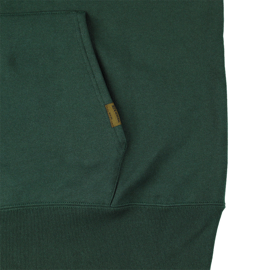 BEN GENERAL GOAT フリースプルオーバーフーディー15.5oz フォレスト