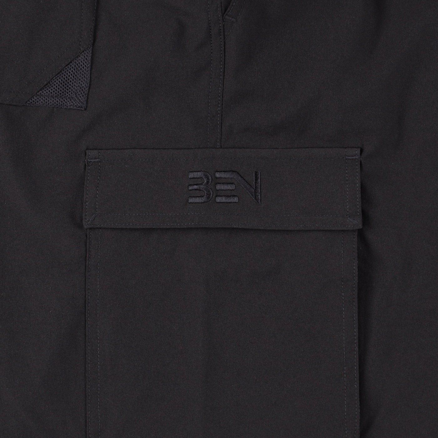 BEN GENERAL Russell Athletic ストレッチナイロンビーチショーツ ブラック