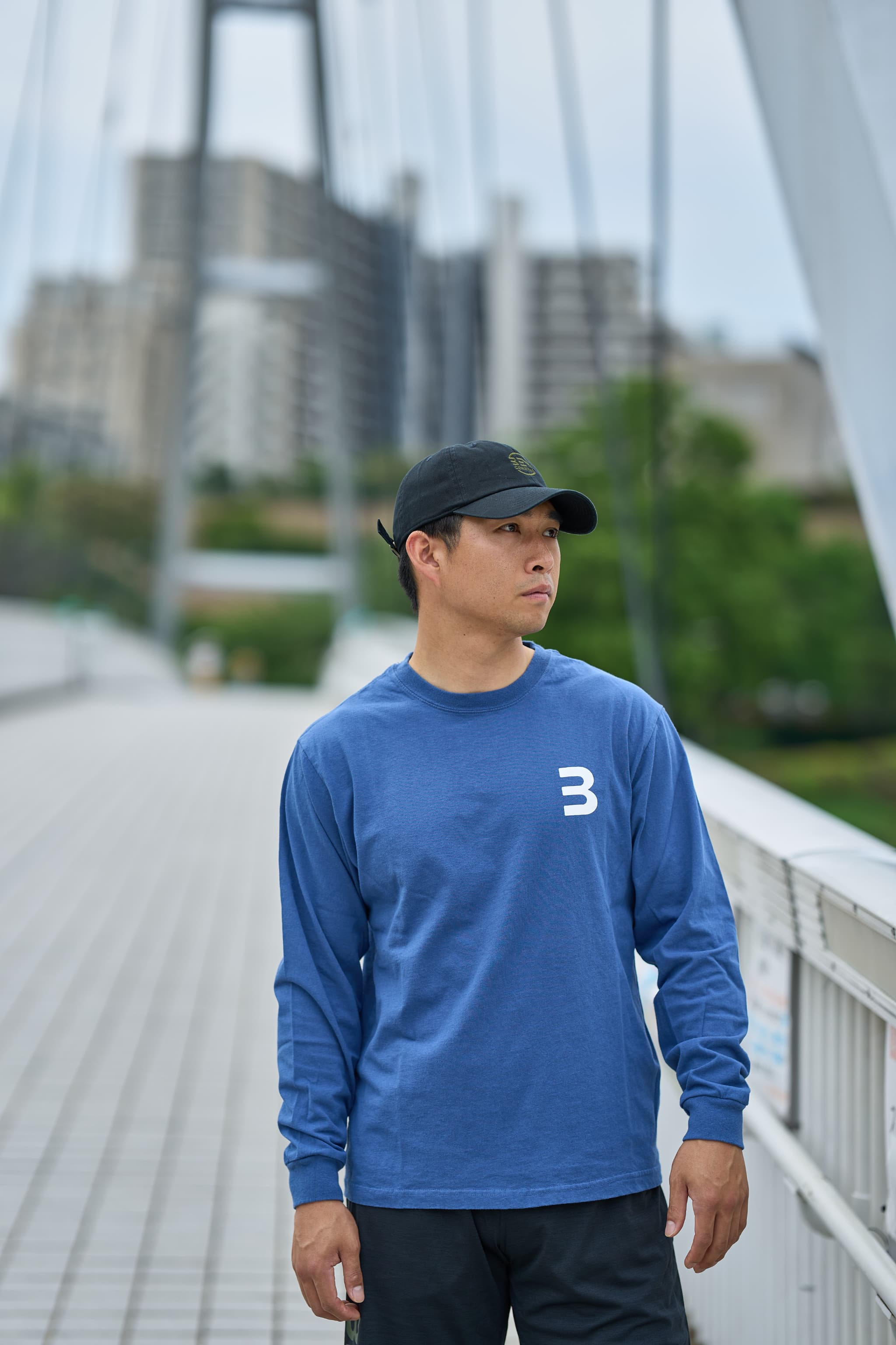 BEN GENERAL Russell Athletic U.S. コットンジャージーロングスリーブTシャツ ブルー