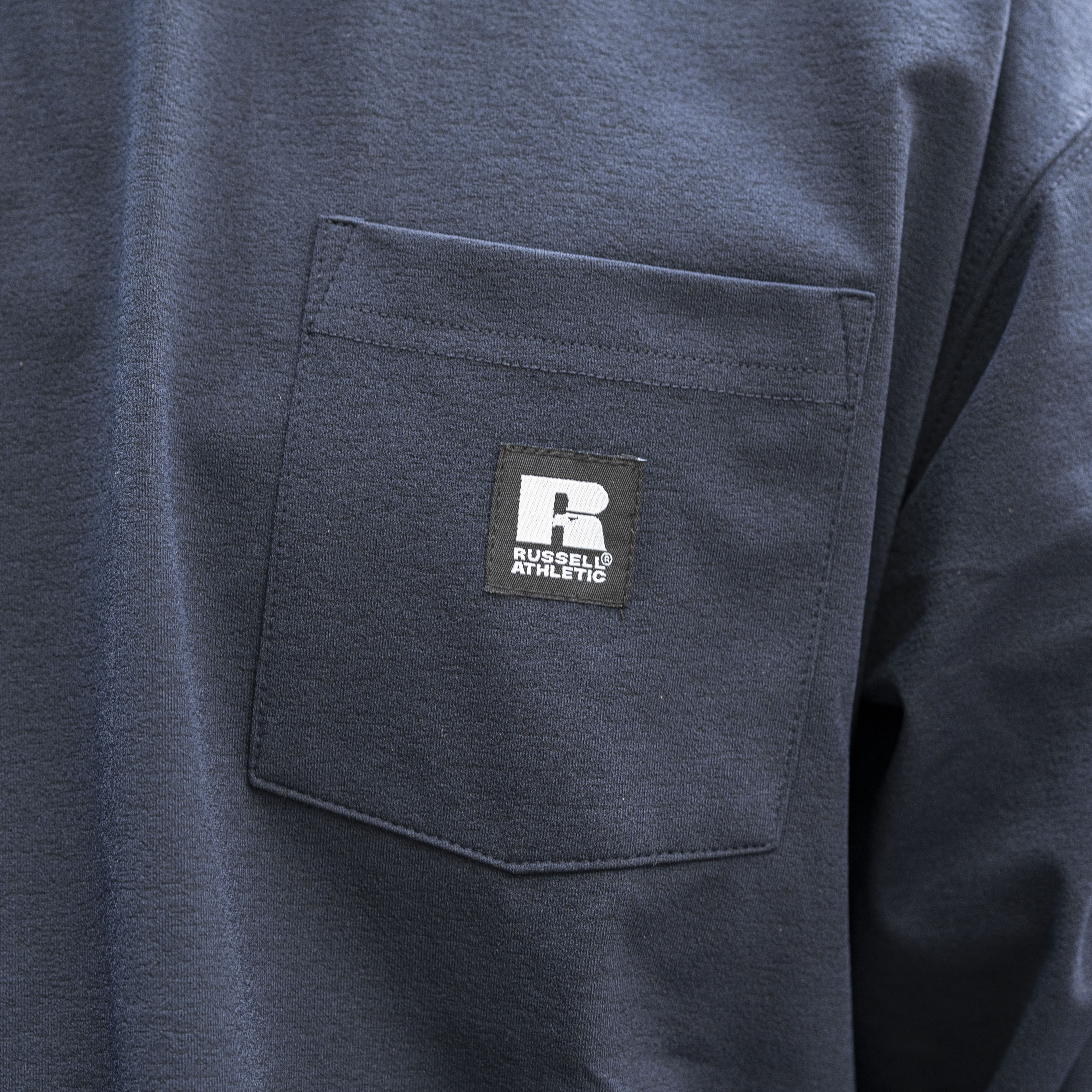 BEN GENERAL Russell Athletic ドライパワーストレッチイージーロングスリーブシャツ ネイビー