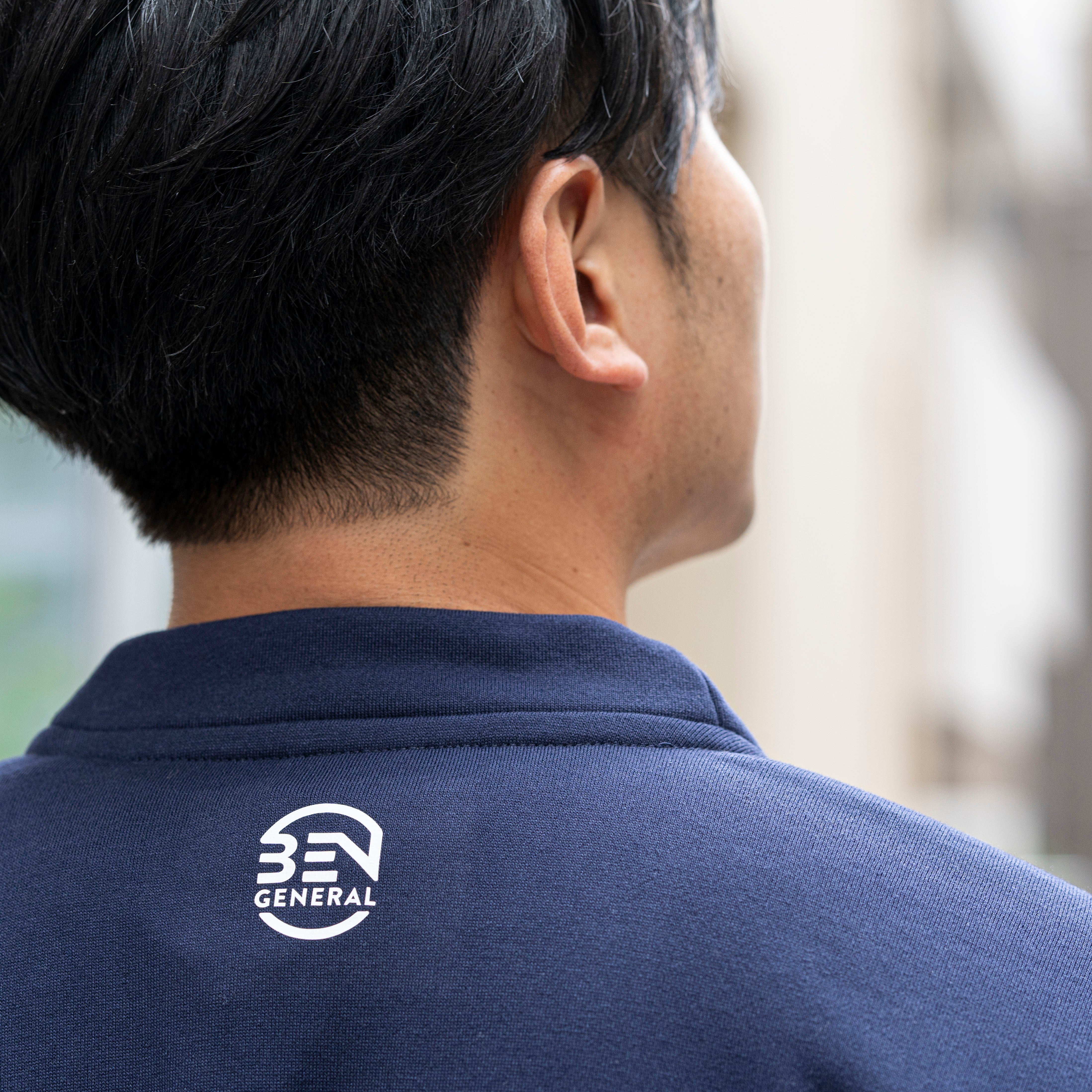 BEN GENERAL Russell Athletic エバードライボタンアップカーディガン ネイビー
