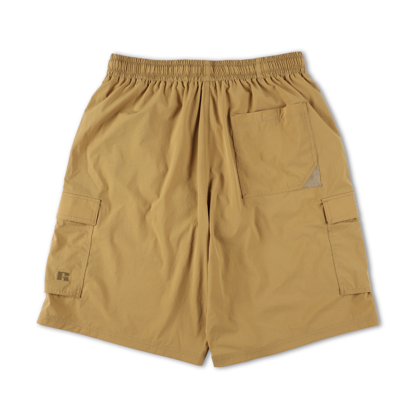 BEN GENERAL Russell Athletic ストレッチナイロンビーチショーツ カーキ