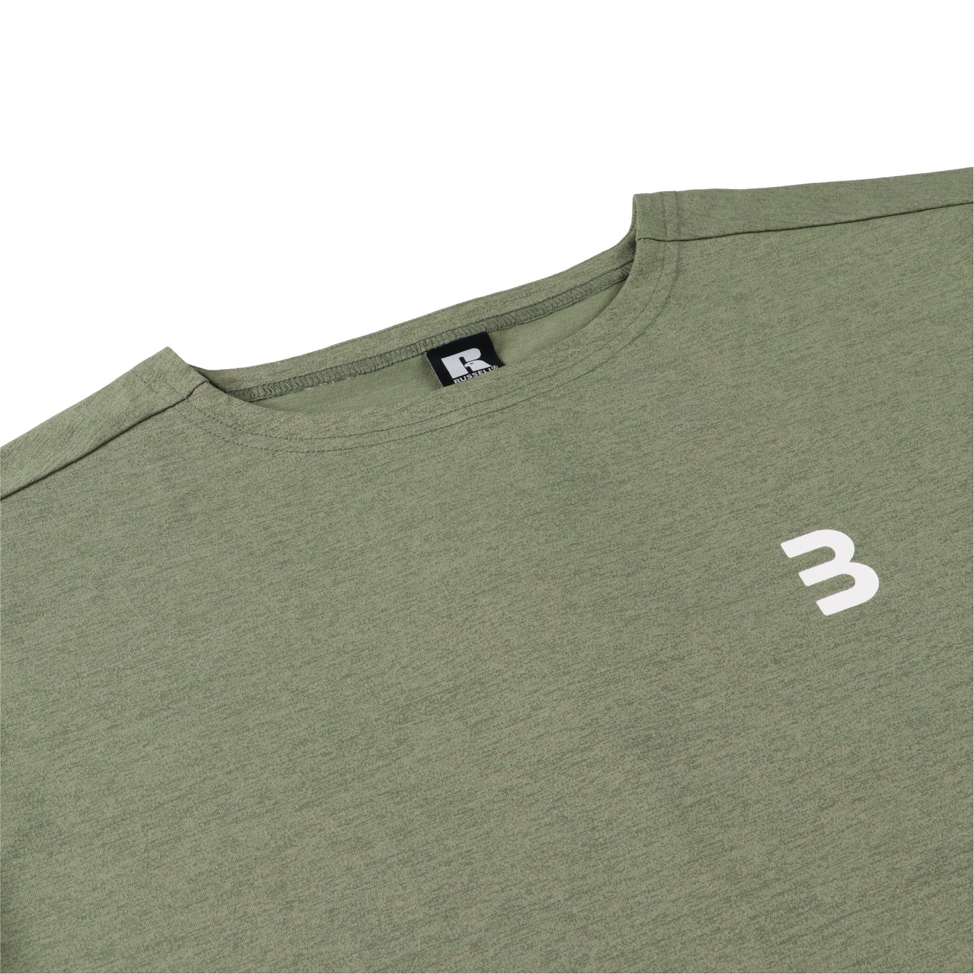 BEN GENERAL Russell Athletic ドライパワー ストレッチ ジャージ ボートネック シャツ グリーン