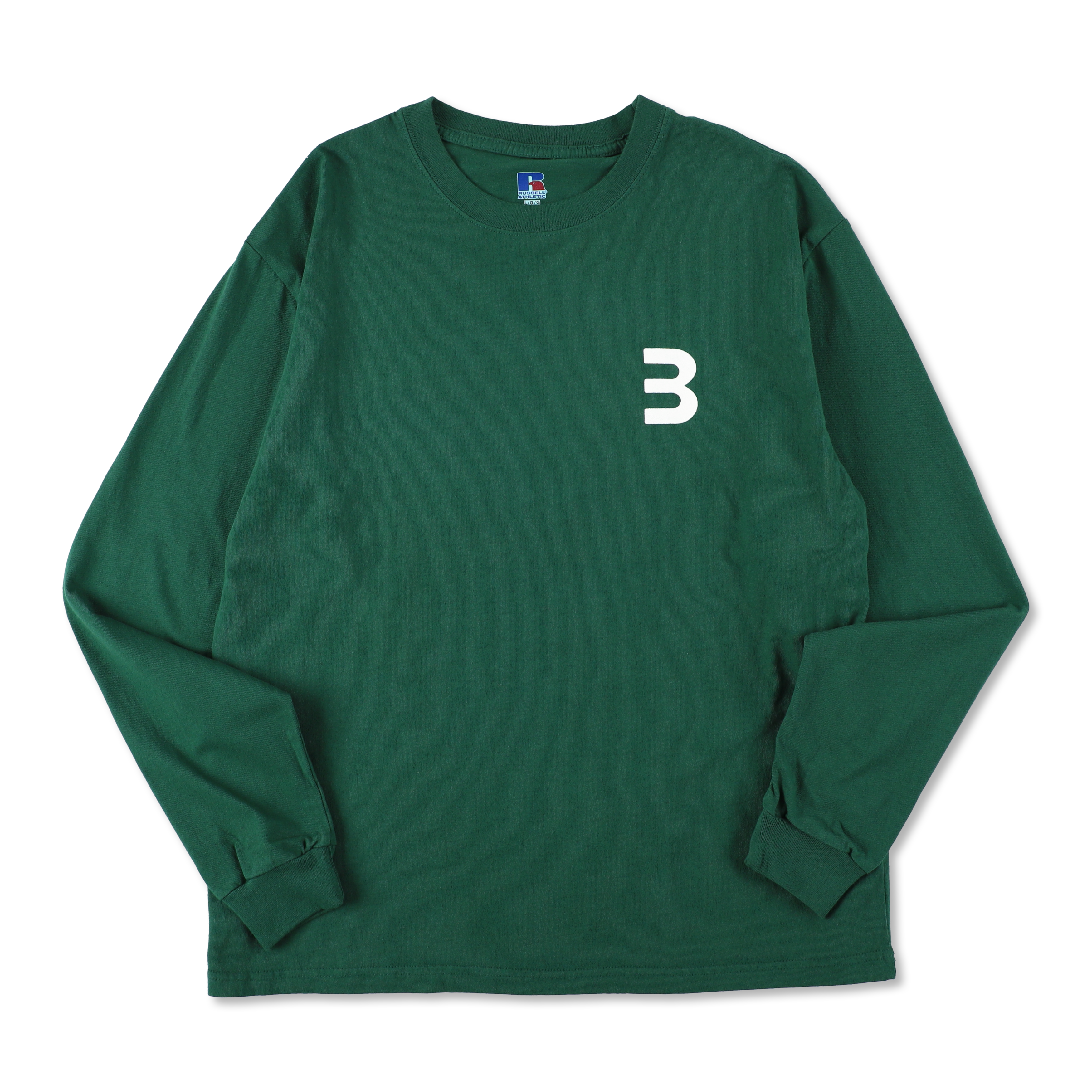 BEN GENERAL Russell Athletic U.S. コットンジャージーロングスリーブTシャツ フォレスト