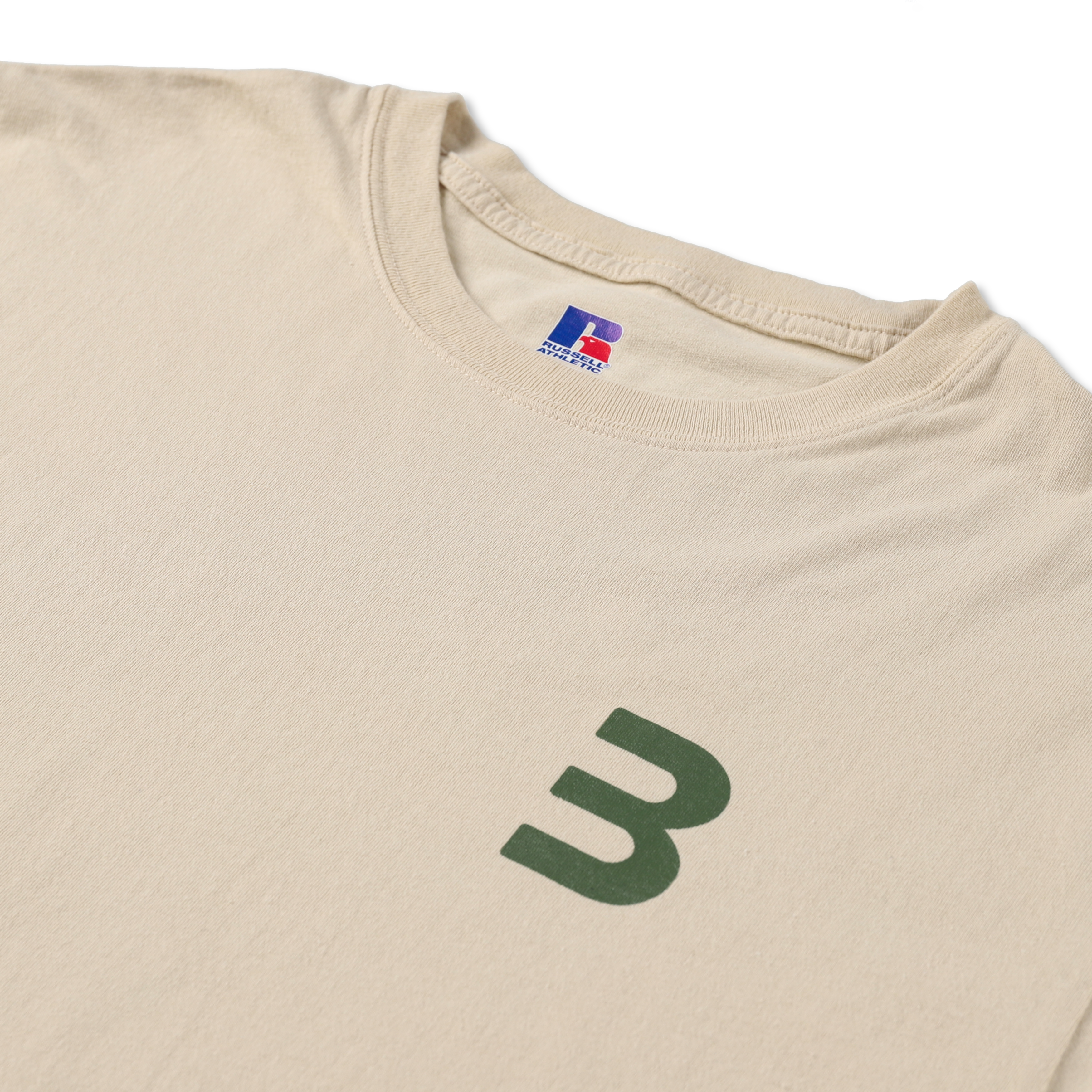 BEN GENERAL Russell Athletic U.S. コットンジャージーロングスリーブTシャツ スキムミルク