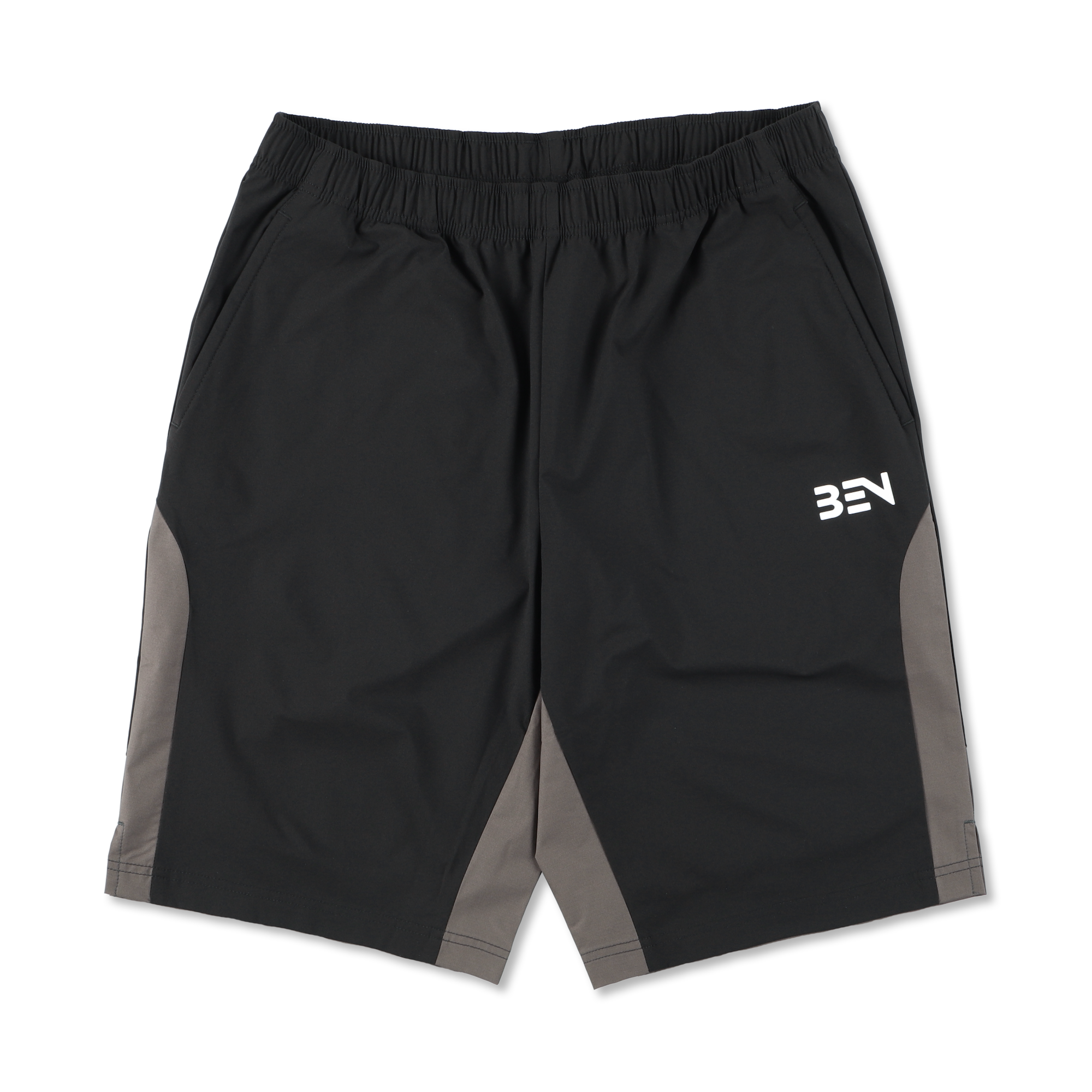 ストレッチウーブンハーフパンツ ブラック