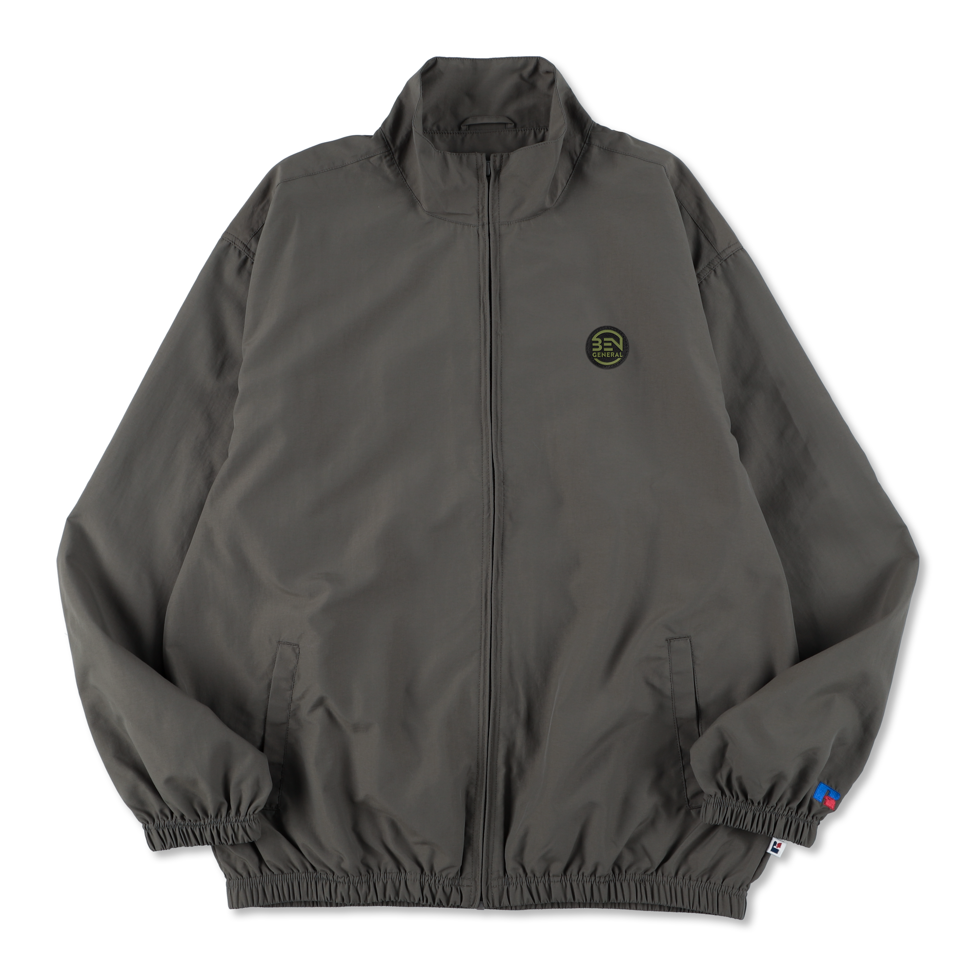 BEN GENERAL Russell Athletic ナイロンタッサークラシックトレーニングジャケット グレー