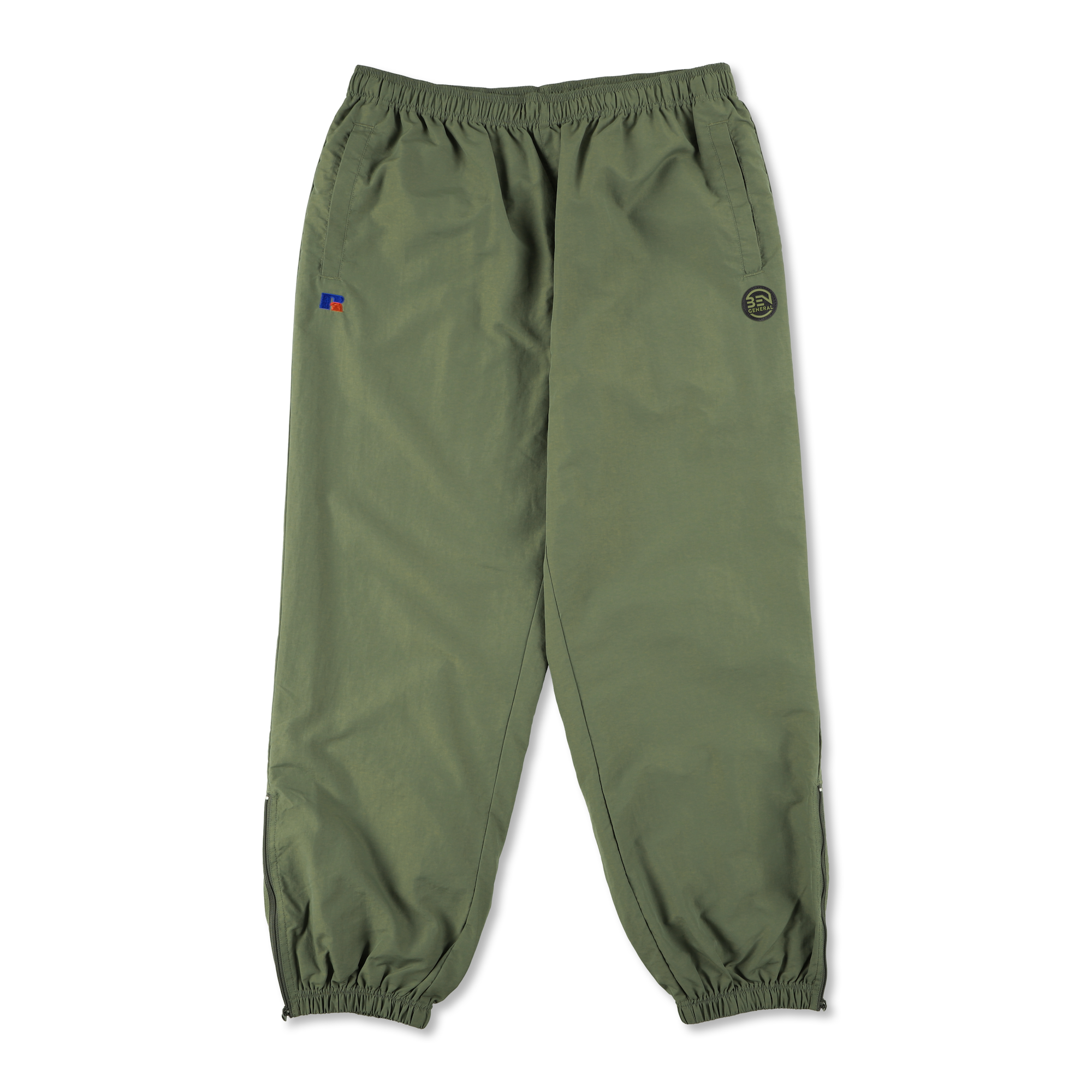 BEN GENERAL Russell Athletic ナイロンタッサークラシックトレーニングパンツ グリーン