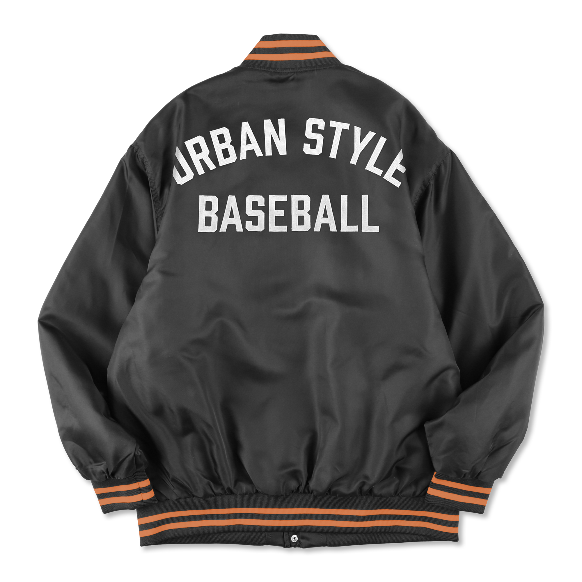 BEN GENERAL Russell Athletic ナイロンバーシティベースボールジャケット ブラック