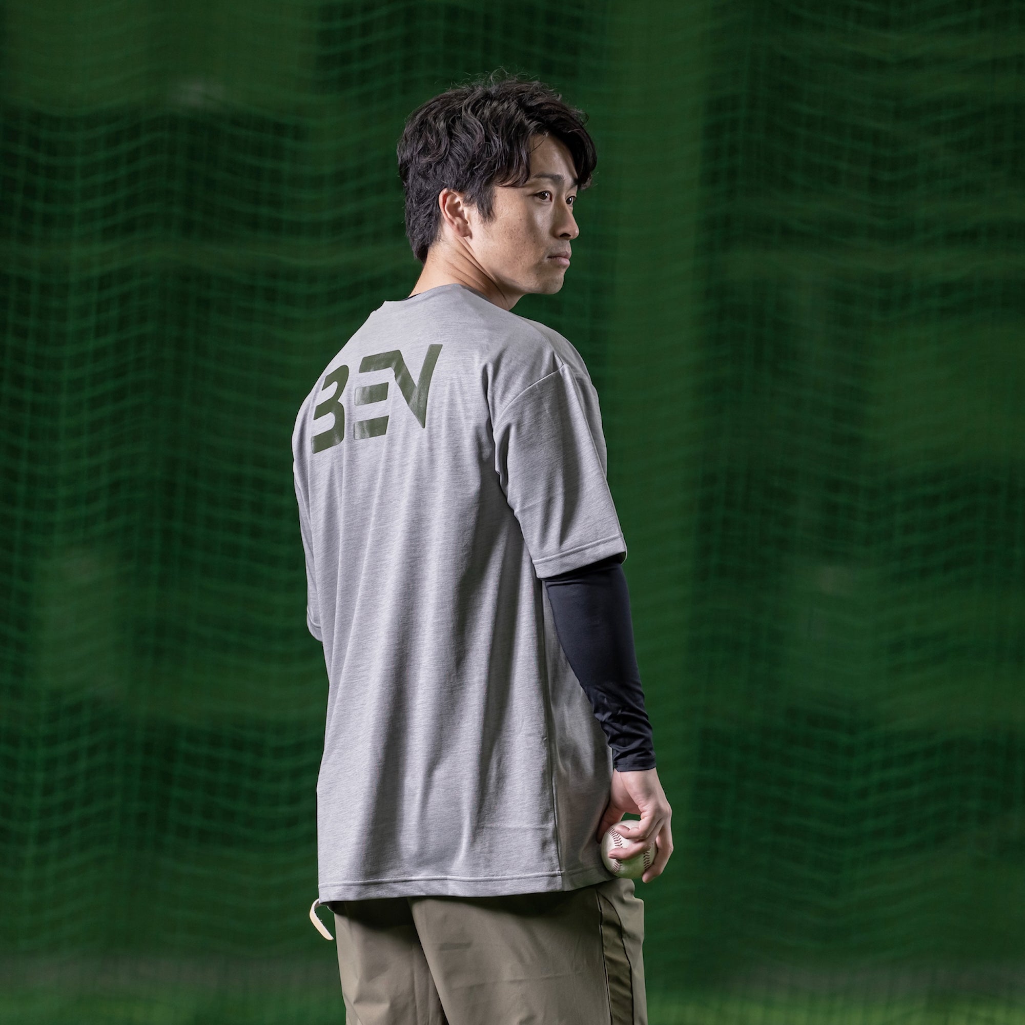 トレーニングドライTシャツ グレー
