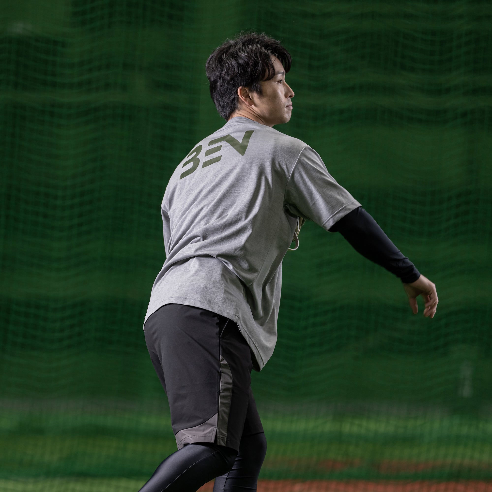 ストレッチウーブンハーフパンツ ブラック
