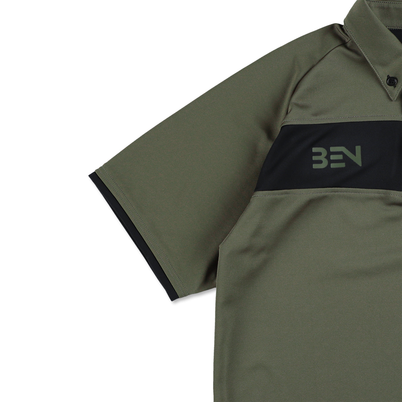 ボタンダウンポロシャツ カーキ