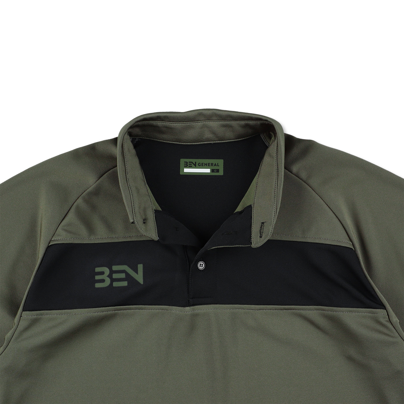 ボタンダウンポロシャツ カーキ