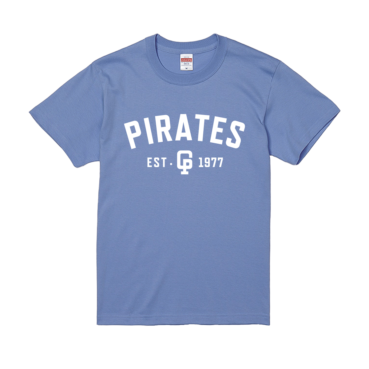 PIRATES ショートスリーブTシャツ　PIRATESロゴ　サックス