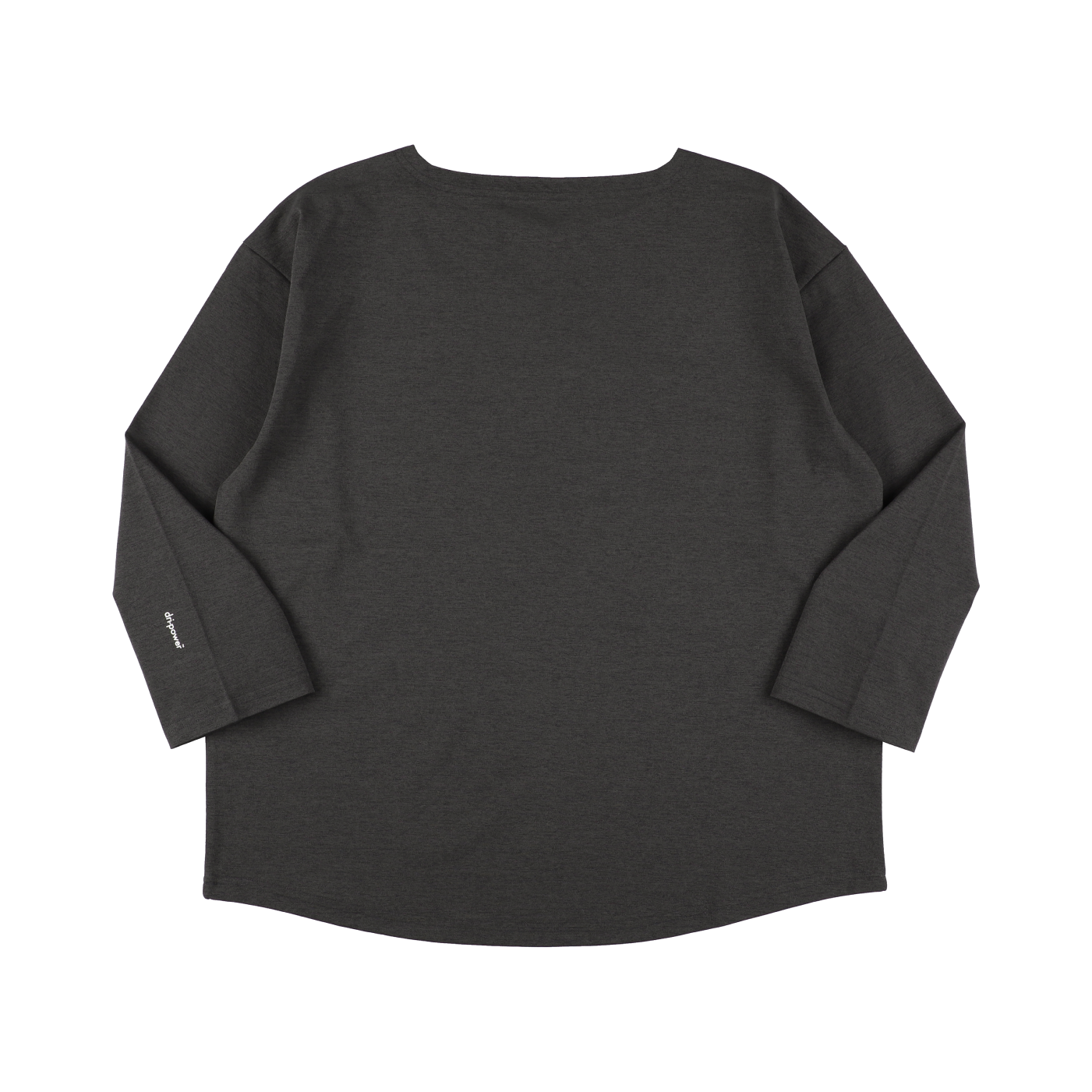 BEN GENERAL Russell Athletic ドライパワー ストレッチ ジャージ ボートネック シャツ　チャコール