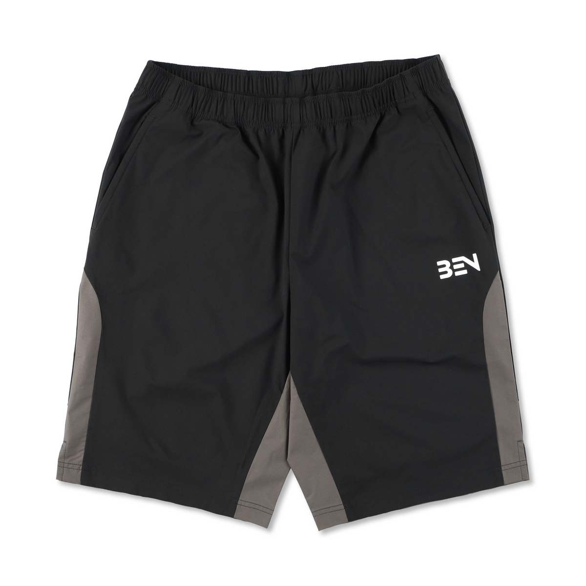 ストレッチウーブンハーフパンツ ブラック